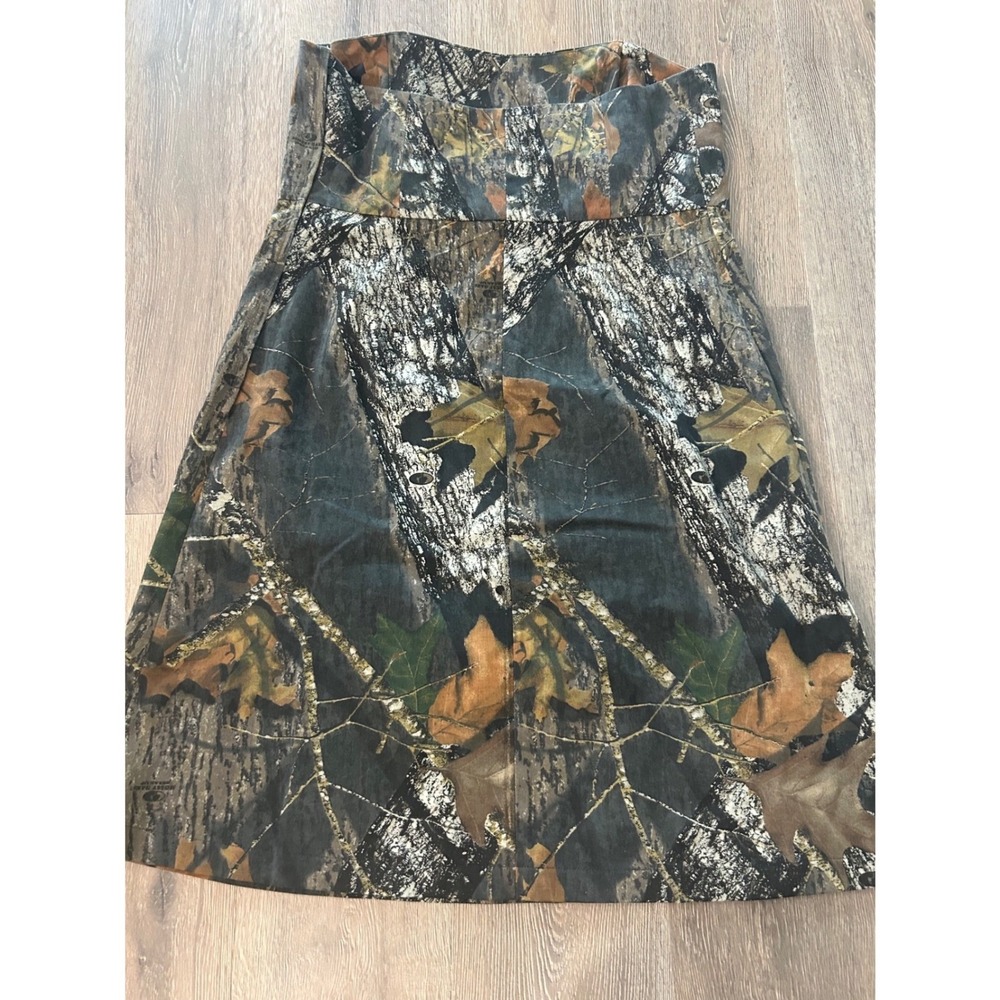 Mossy Oak Camo Strapless Dress Womens Large Break Up Infinity A-Line Country - Picture 10 of 12
